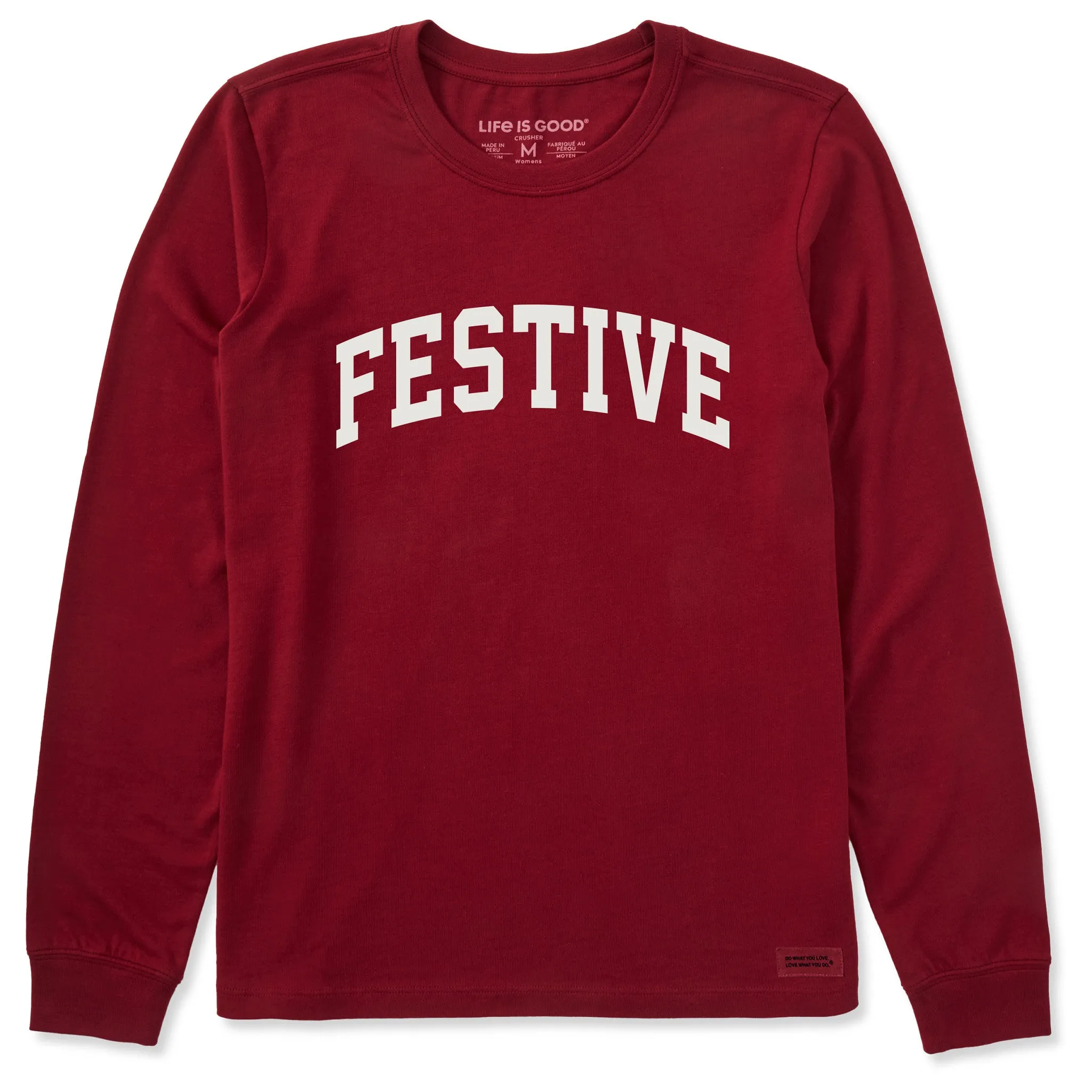 Women's Festive Arch Long Sleeve Crusher Tee sold by Life is Good