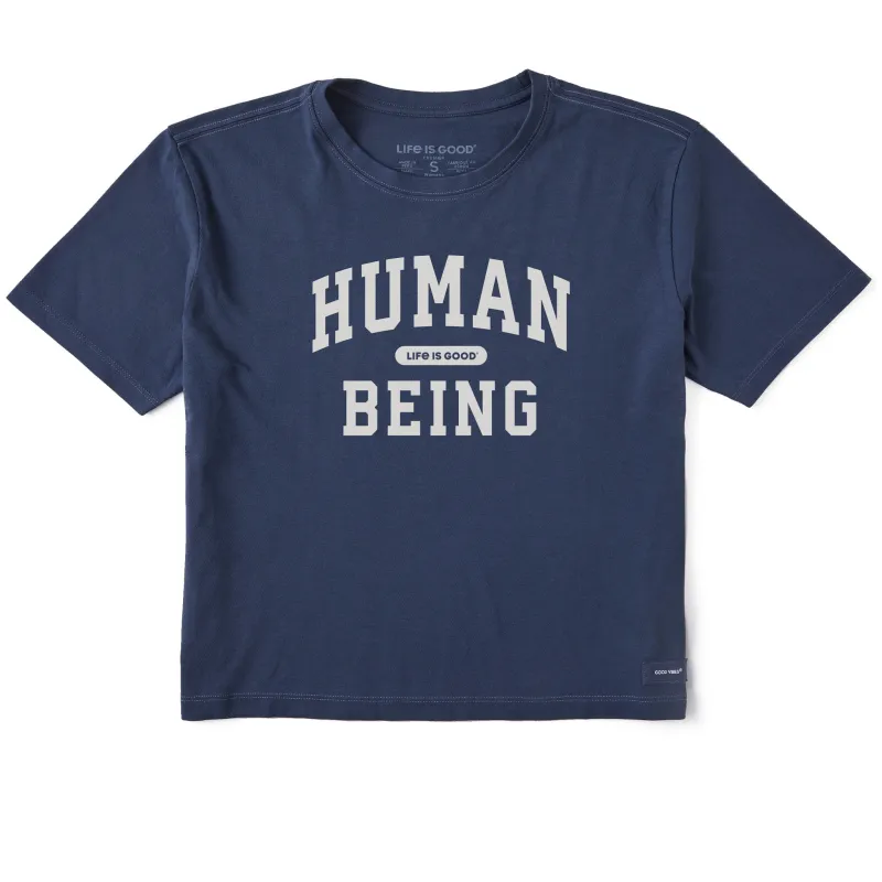 Women's A Human Being Arch Short Sleeve Crusher Boxy Tee sold by Life is Good