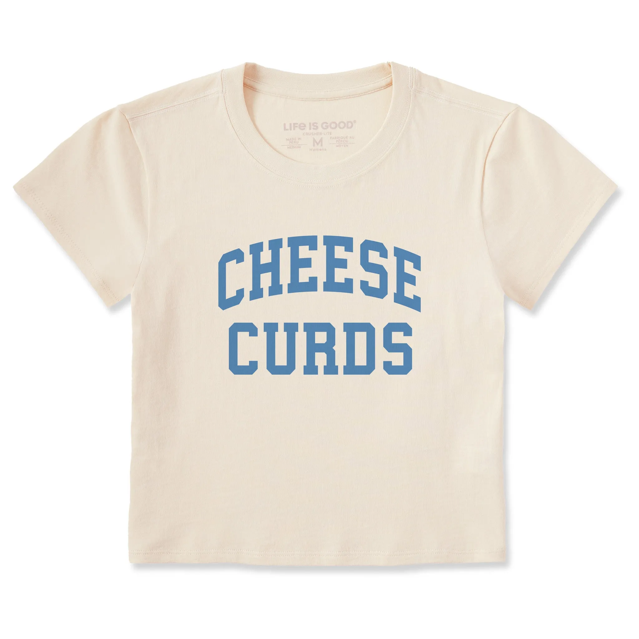 Women's Cheese Curds Arch Crusher-LITE Shrunken Tee sold by Life is Good