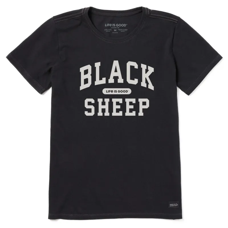 Women's Black Sheep Arch Short Sleeve Crusher Tee sold by Life is Good