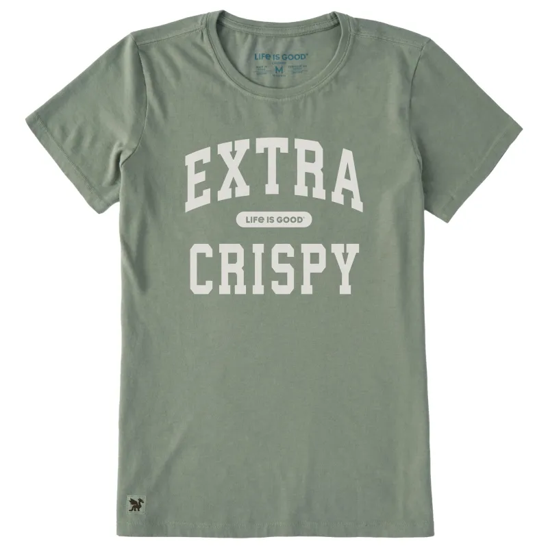 Women's Extra Crispy Arch Short Sleeve Crusher Tee sold by Life is Good