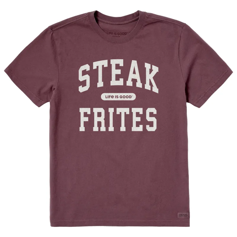 Men's Steak Frites Arch Short Sleeve Crusher Tee made by Life is Good