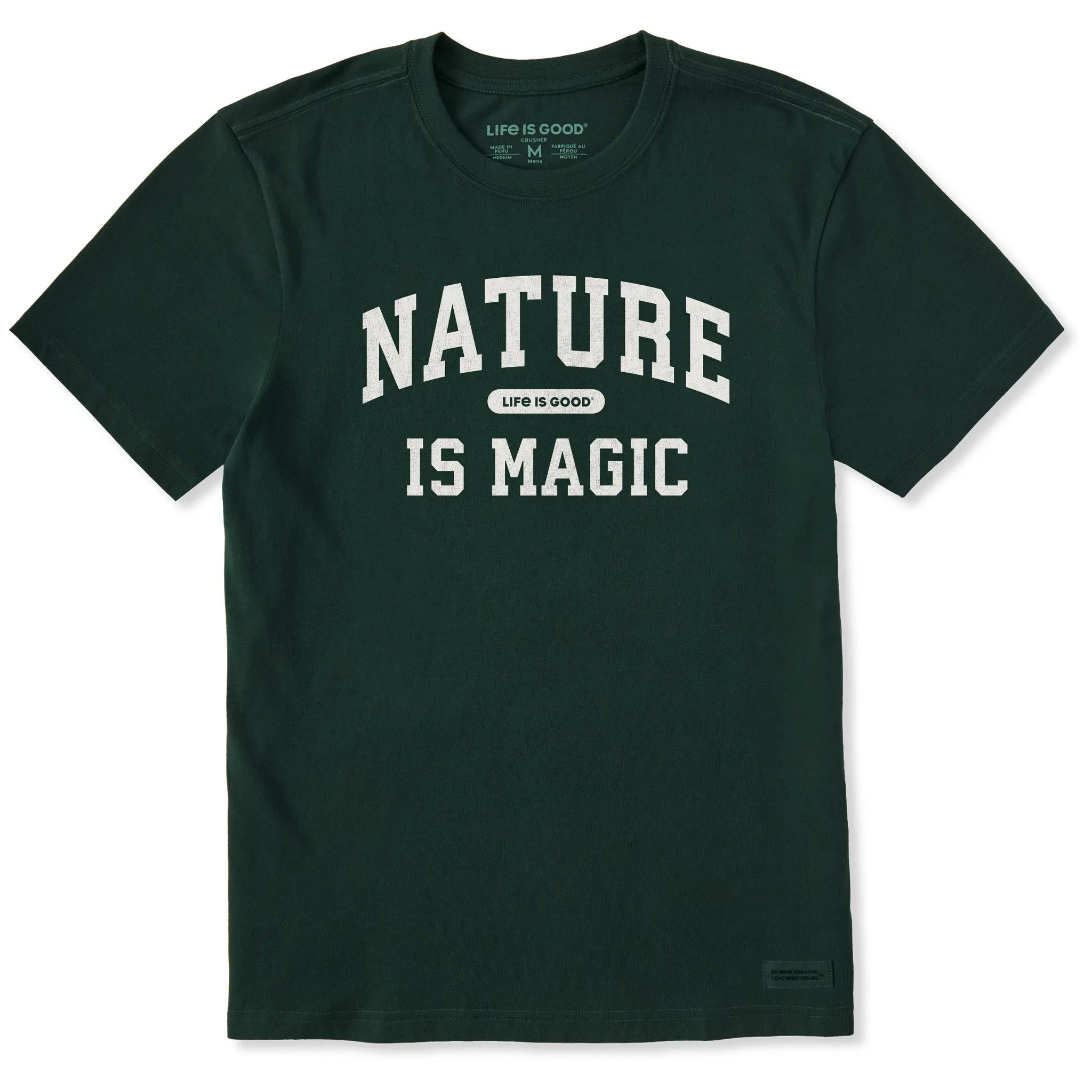 Men's Nature is Magic Arch Short Sleeve Crusher Tee sold by Life is Good