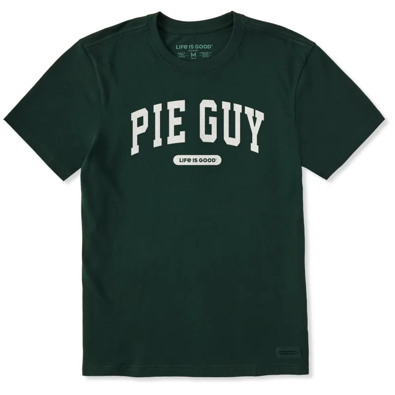 Men's Pie Guy Arch Short Sleeve Crusher Tee sold by Life is Good