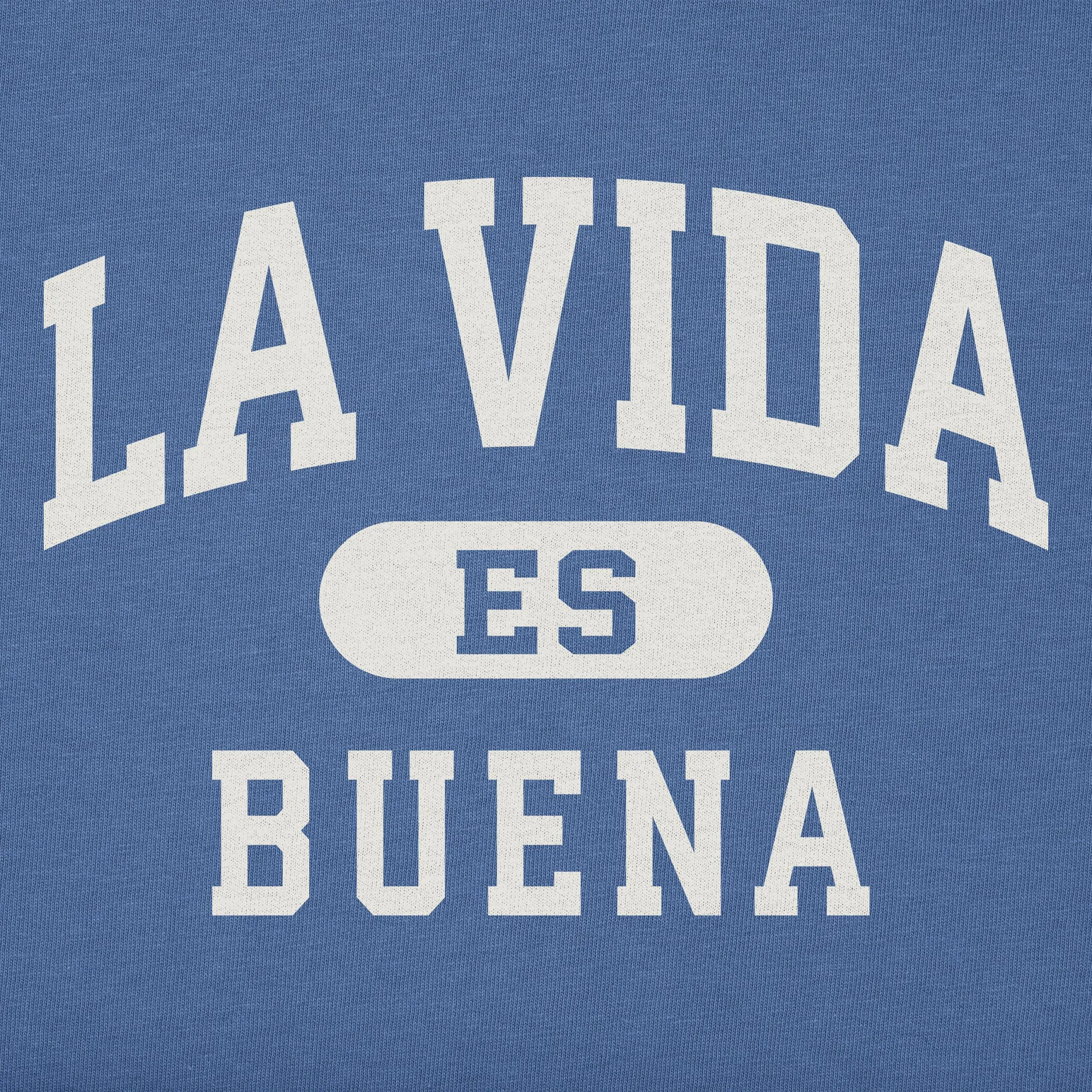 Men's La Vida Es Buena Arch Short Sleeve Crusher Tee sold by Life is Good product image thumbnail 2