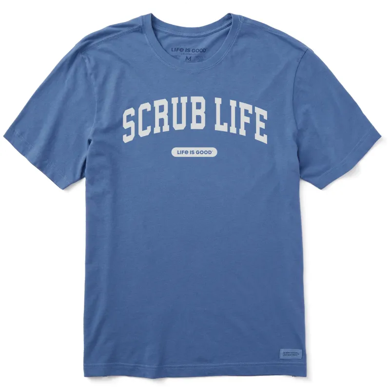 Men's Scrub Life Arch Short Sleeve Crusher Tee sold by Life is Good