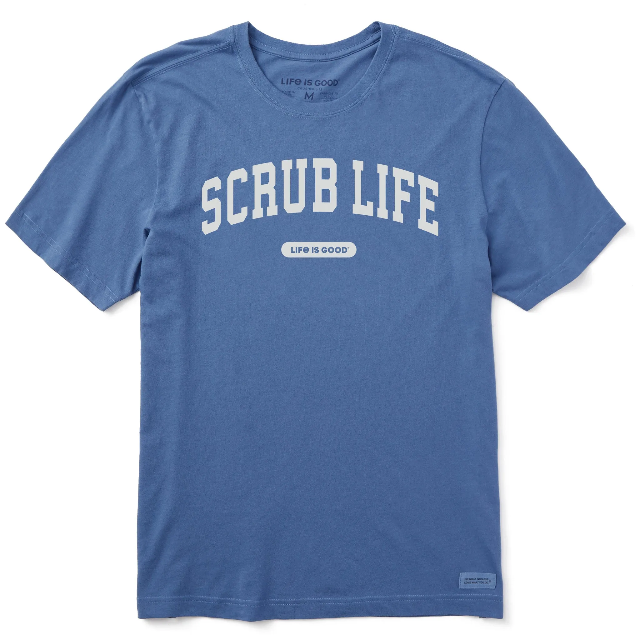 Men's Scrub Life Arch Short Sleeve Crusher Tee sold by Life is Good