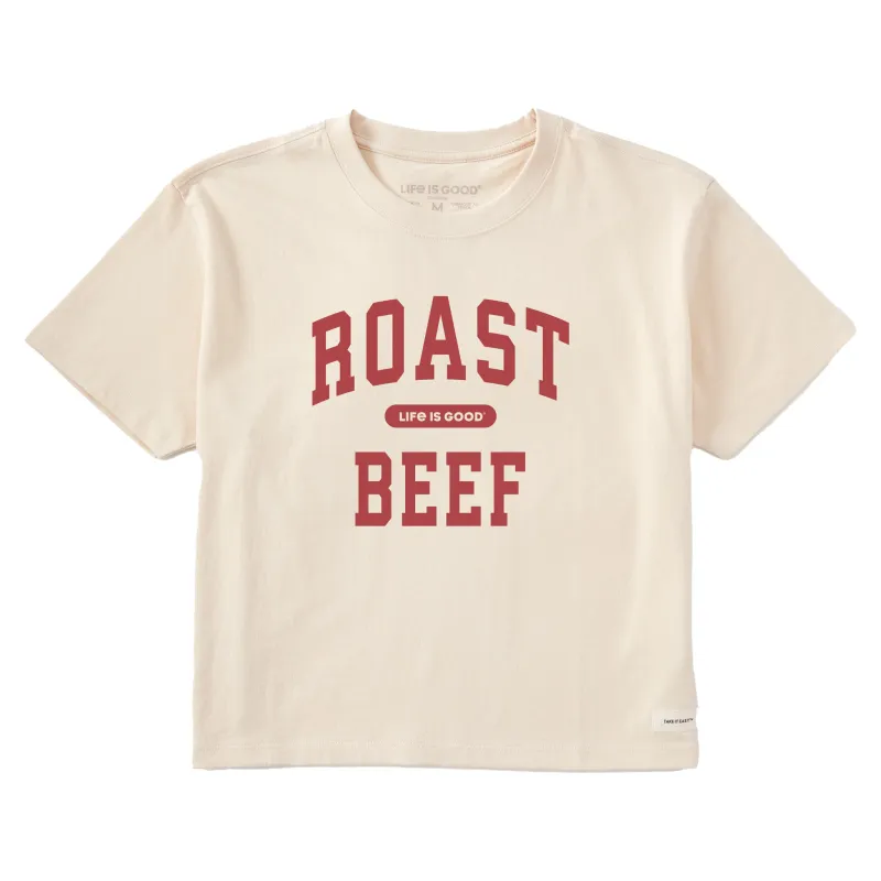 Women's Roast Beef Arch Short Sleeve Crusher Boxy Tee sold by Life is Good