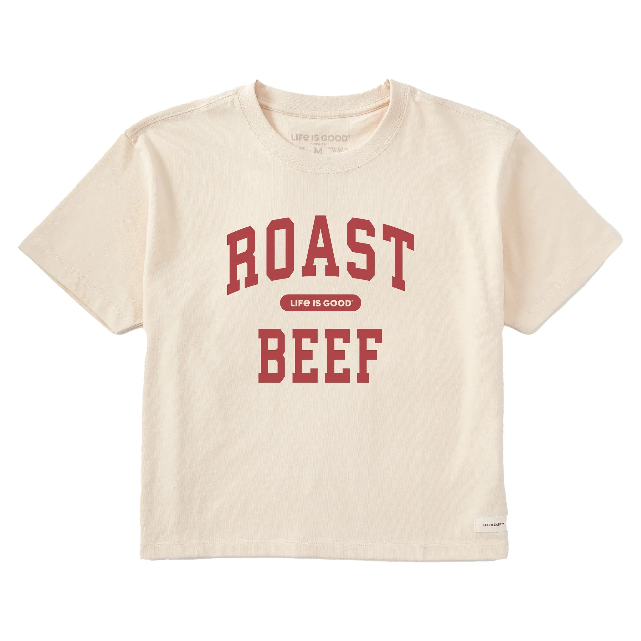 Women's Roast Beef Arch Short Sleeve Crusher Boxy Tee sold by Life is Good