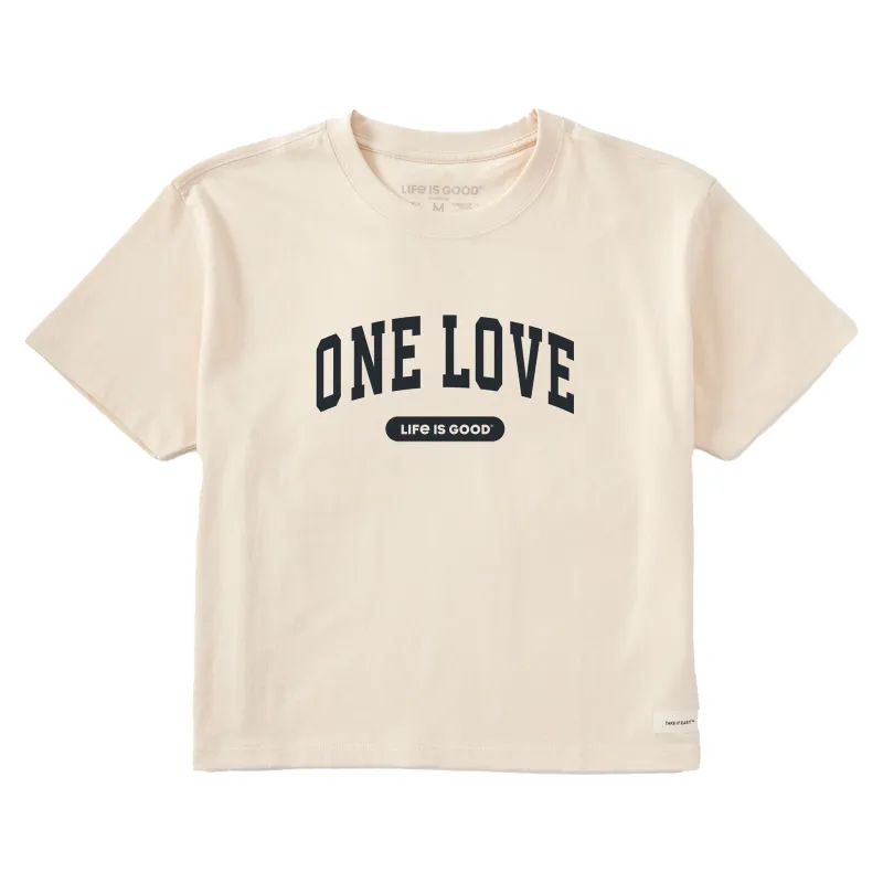 Women's One Love Arch Short Sleeve Crusher Boxy Tee sold by Life is Good