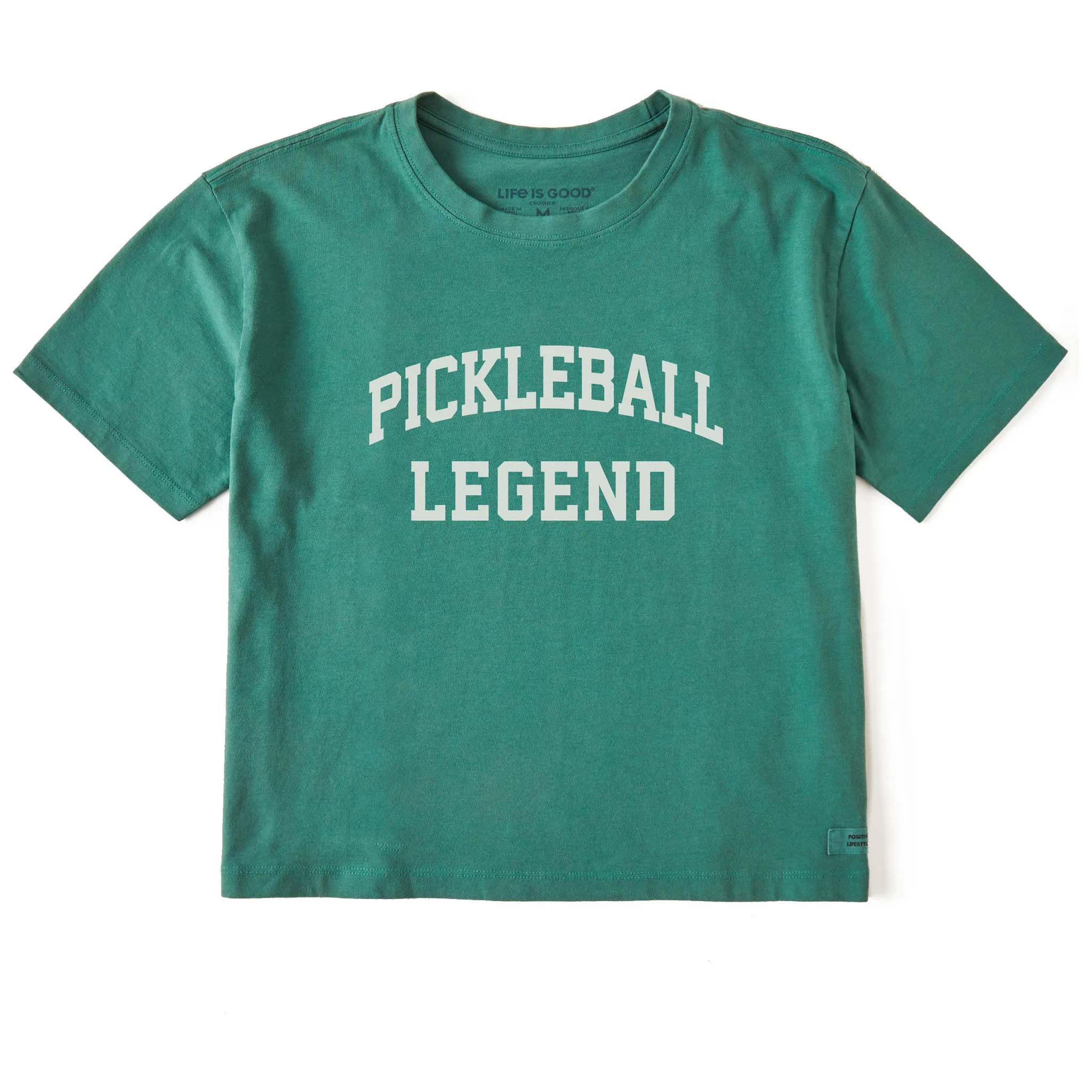 Women's Pickleball Legend Arch Short Sleeve Crusher Boxy Tee sold by Life is Good