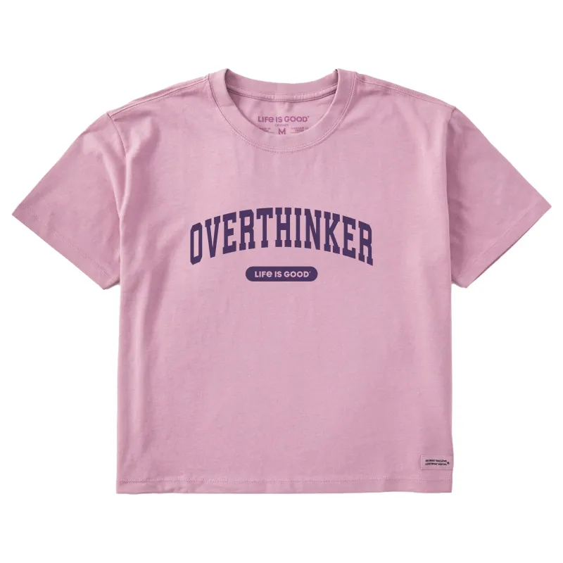 Women's Overthinker Arch Short Sleeve Crusher Boxy Tee sold by Life is Good