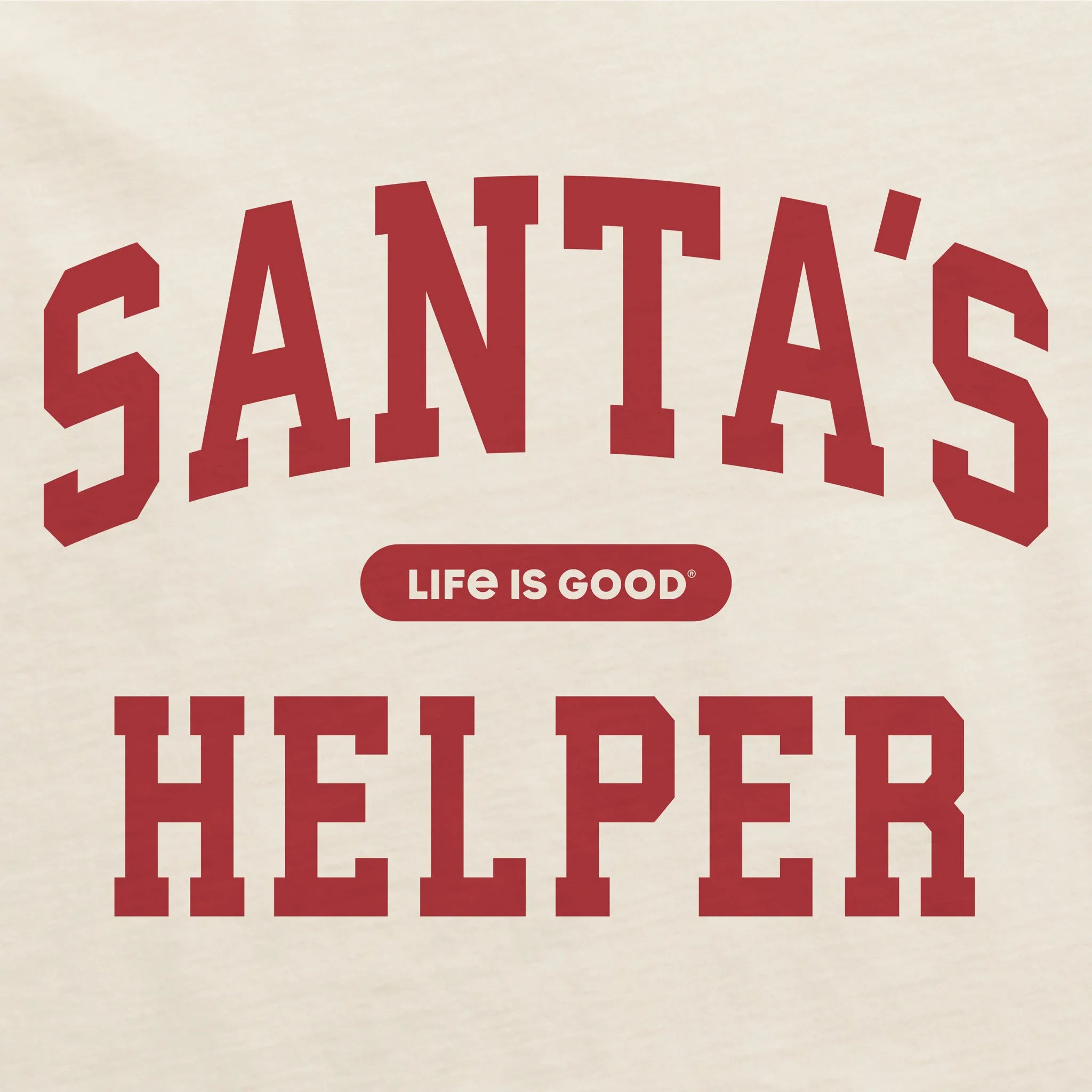 Women's Santa's Helper Arch Simply True Fleece Crew sold by Life is Good product image thumbnail 2