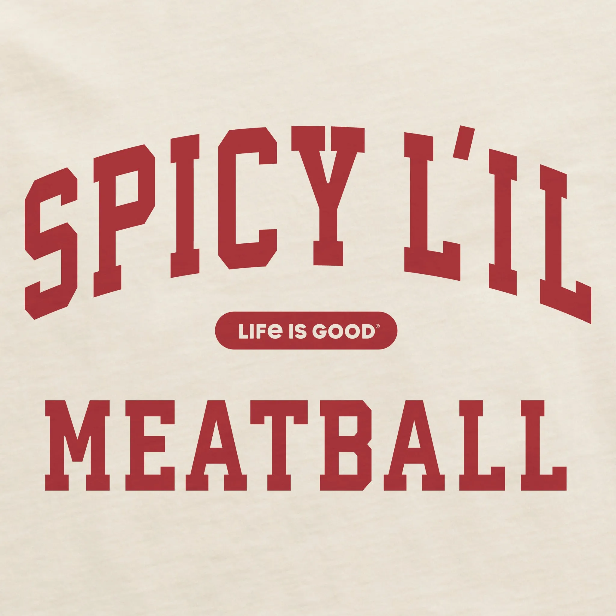 Women's Spicy L'il Meatball Arch Crusher-LITE Shrunken Tee sold by Life is Good product image thumbnail 2