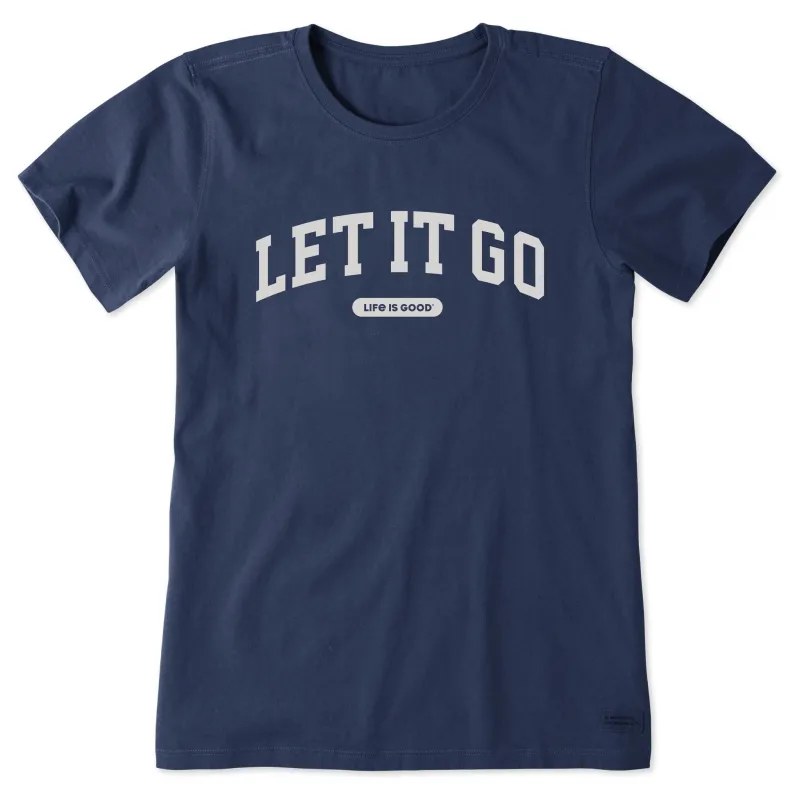 Women's Let it Go Arch Short Sleeve Crusher Tee sold by Life is Good
