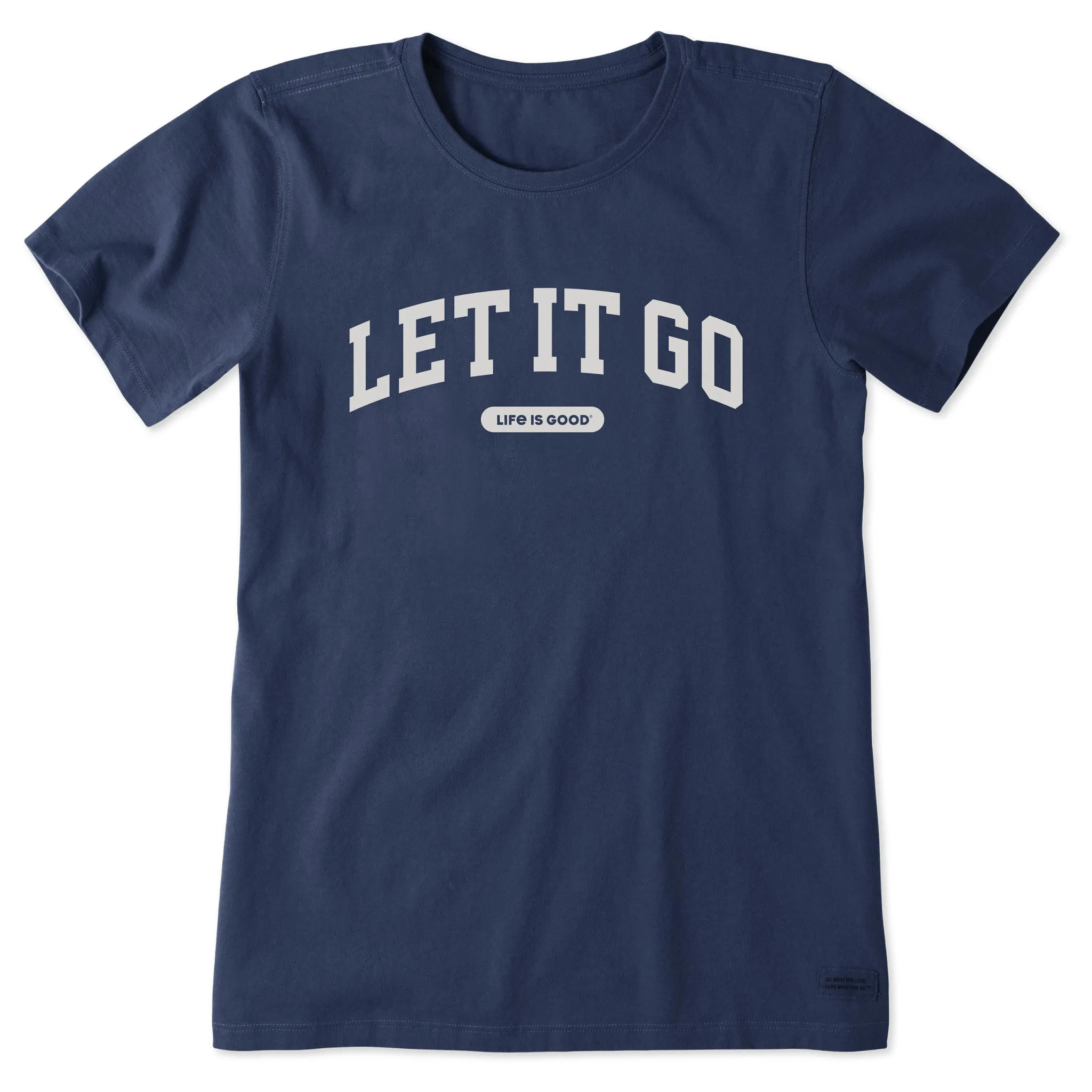 Women's Let it Go Arch Short Sleeve Crusher Tee sold by Life is Good