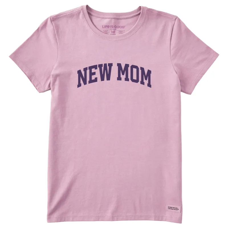 Women's New Mom Arch Short Sleeve Crusher Tee sold by Life is Good