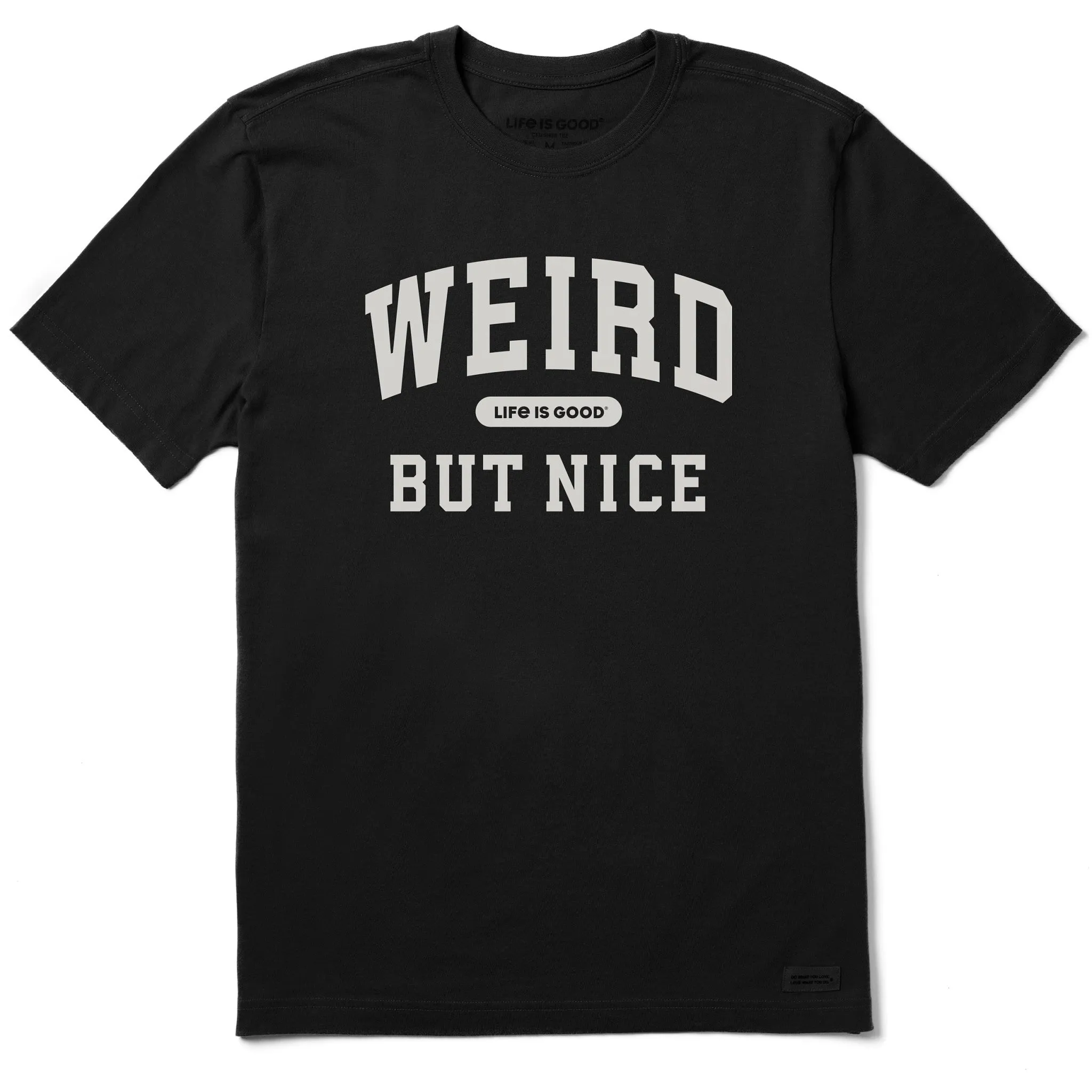 Men's Weird But Nice Arch Short Sleeve Crusher Tee sold by Life is Good