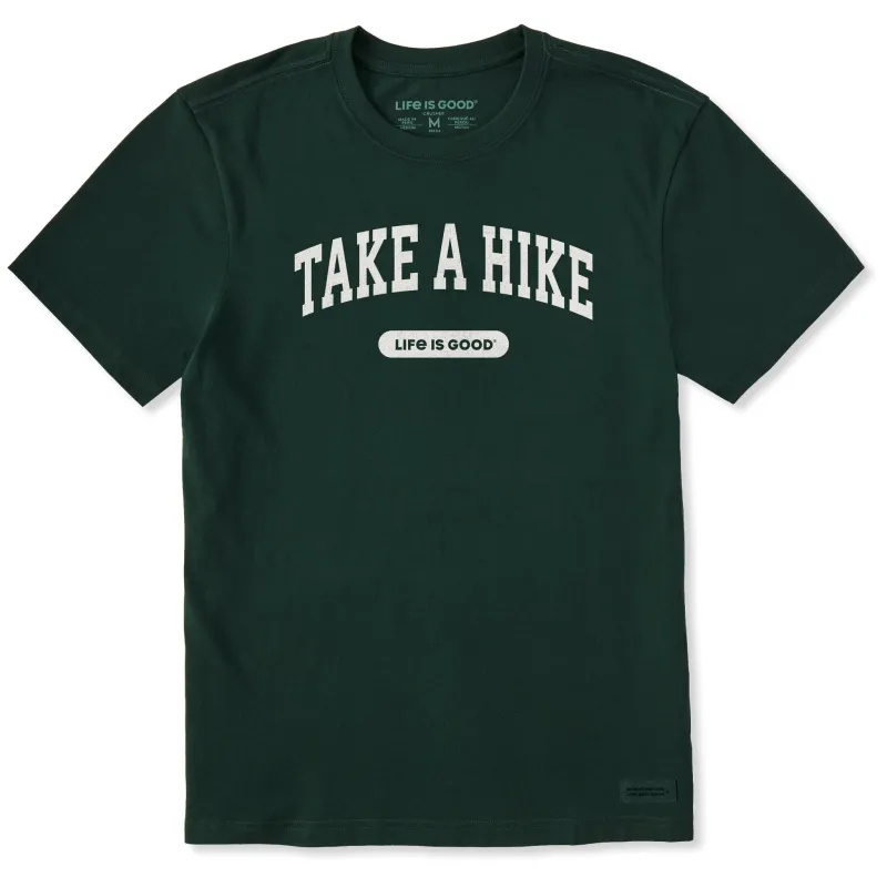 Men's Take a Hike Arch Short Sleeve Crusher Tee sold by Life is Good