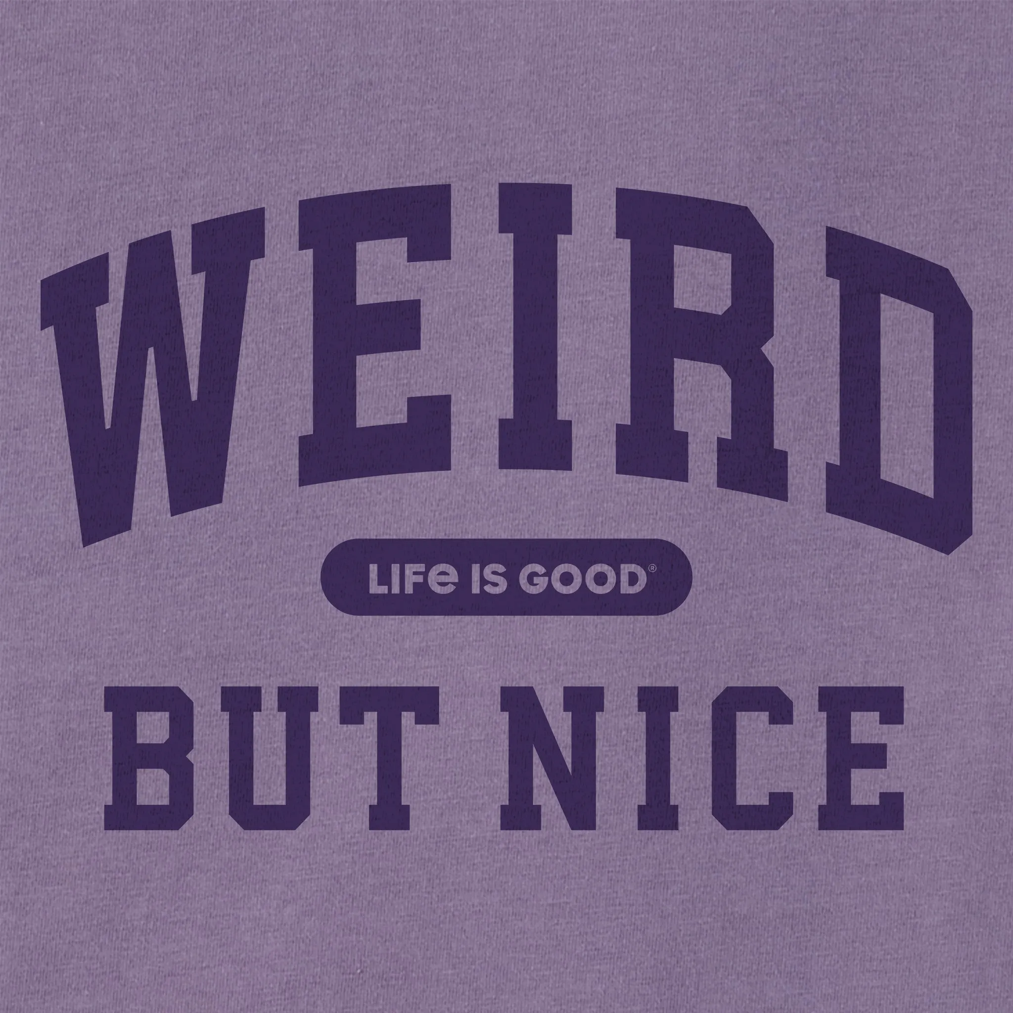 Women's Weird But Nice Arch Short Sleeve Crusher Boxy Tee sold by Life is Good product image thumbnail 2