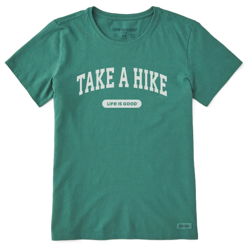 Women's Take a Hike Arch Short Sleeve Crusher Tee sold by Life is Good