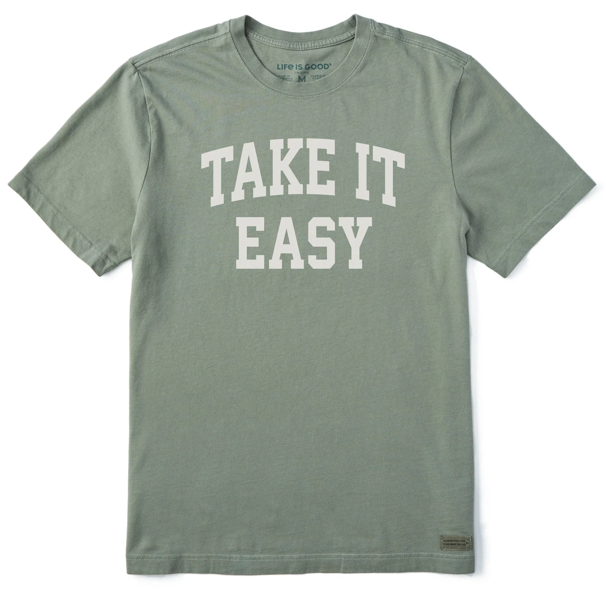 Men's Take it Easy Arch Short Sleeve Crusher Tee sold by Life is Good