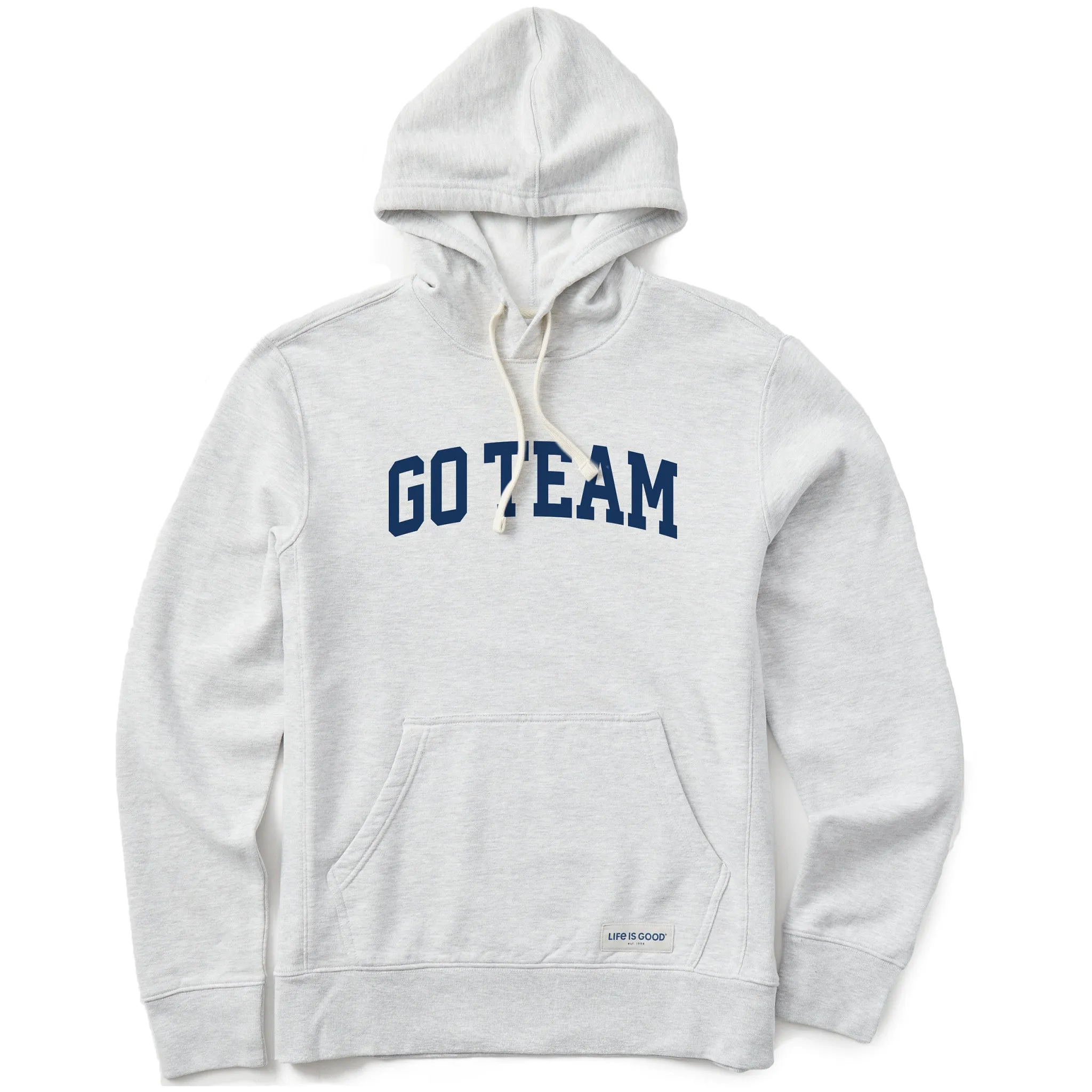 Men's Go Team Arch Simply True Fleece Hoodie sold by Life is Good