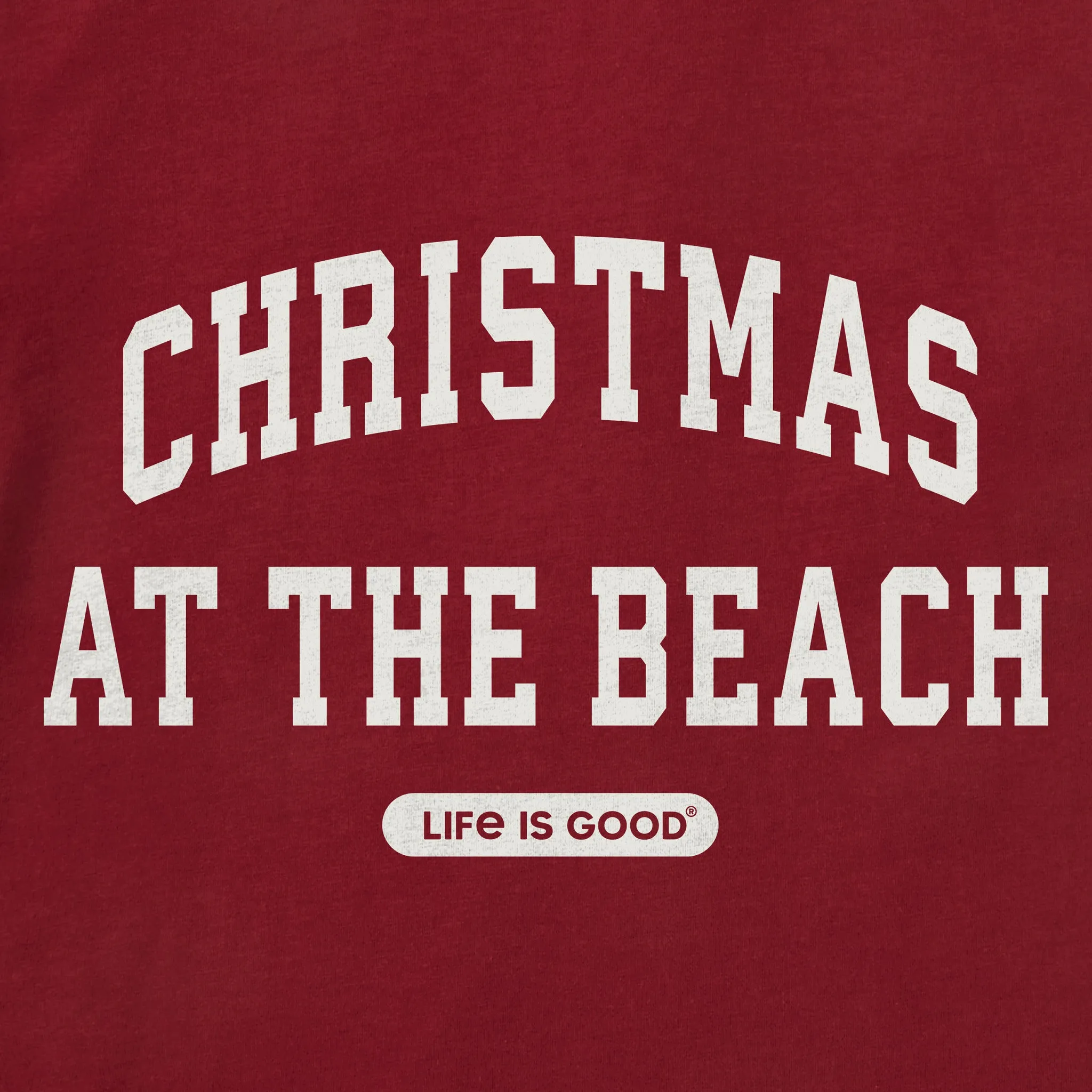 Women's Christmas at the Beach Arch Long Sleeve Crusher Tee sold by Life is Good product image thumbnail 2