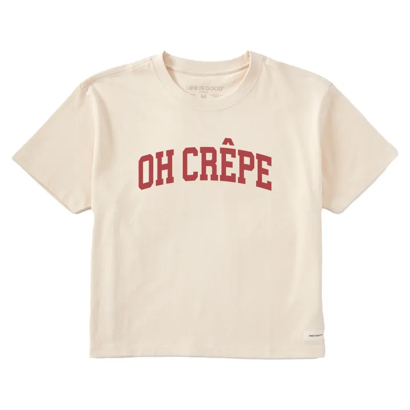 Women's Oh Crepe Arch Short Sleeve Crusher Boxy Tee sold by Life is Good