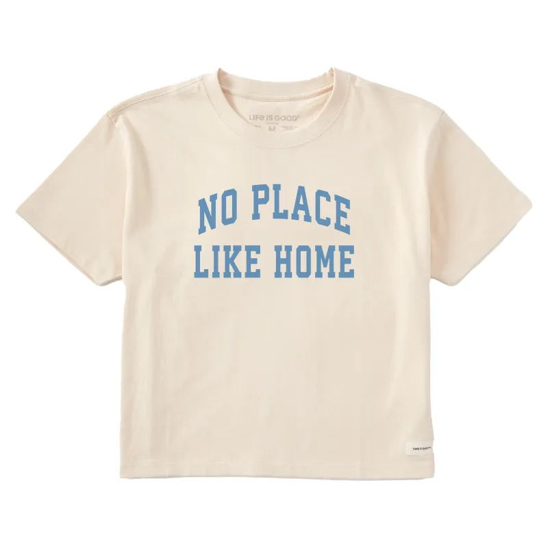 Women's No Place Like Home Arch Short Sleeve Crusher Boxy Tee sold by Life is Good