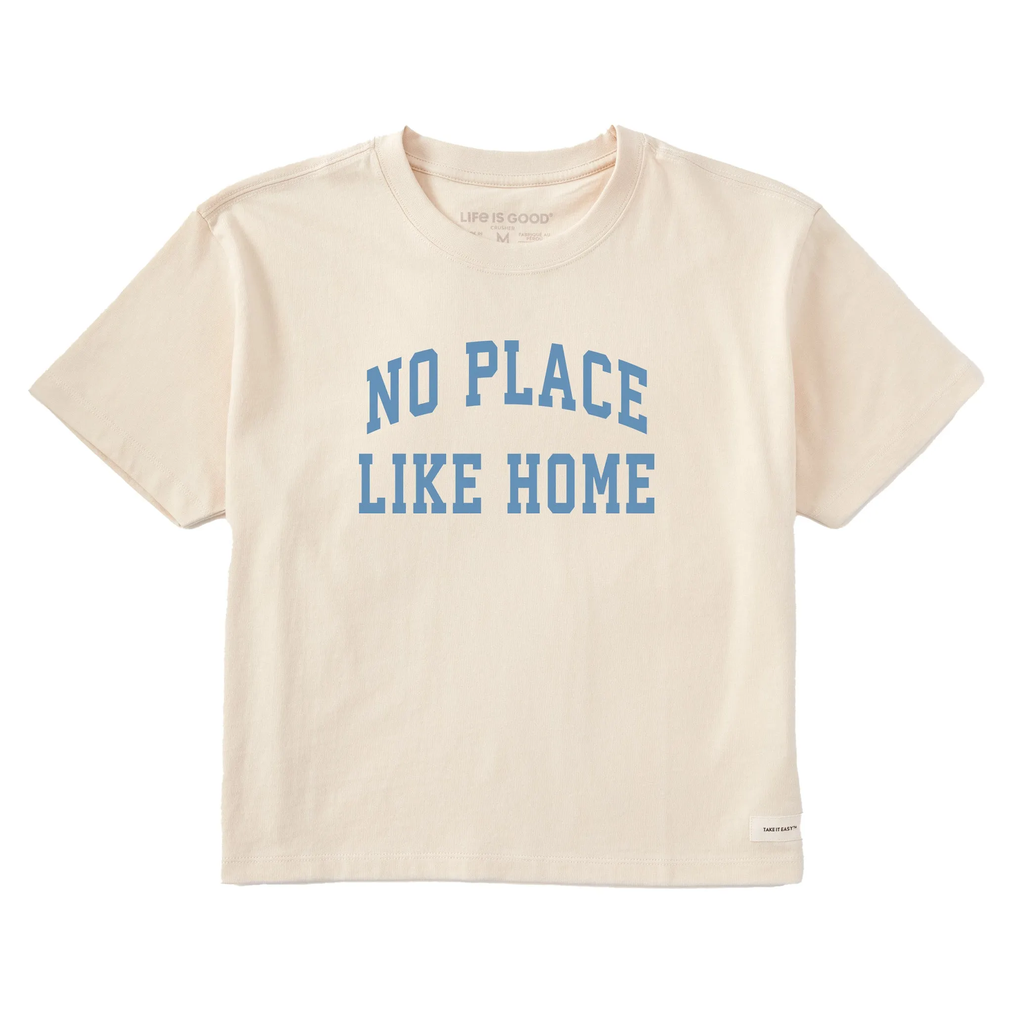 Women's No Place Like Home Arch Short Sleeve Crusher Boxy Tee sold by Life is Good