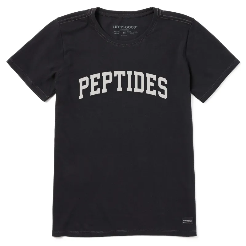 Women's Peptides Arch Short Sleeve Crusher Tee sold by Life is Good