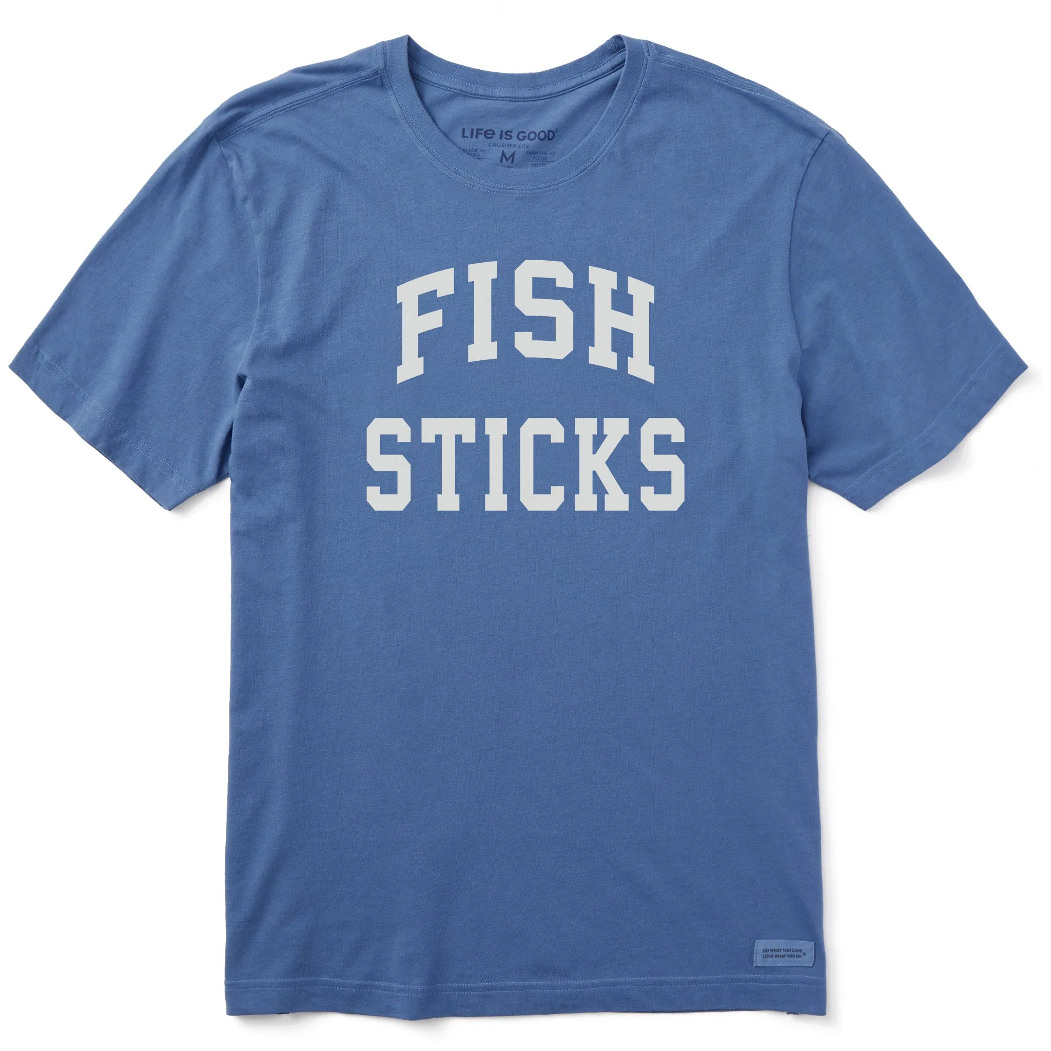 Men's Fish Sticks Arch Short Sleeve Crusher Tee sold by Life is Good