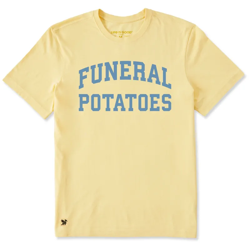 Men's Funeral Potatoes Arch Short Sleeve Crusher Tee sold by Life is Good