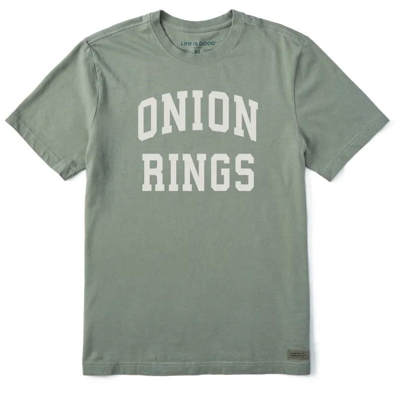 Men's Onion Rings Arch Short Sleeve Crusher Tee sold by Life is Good
