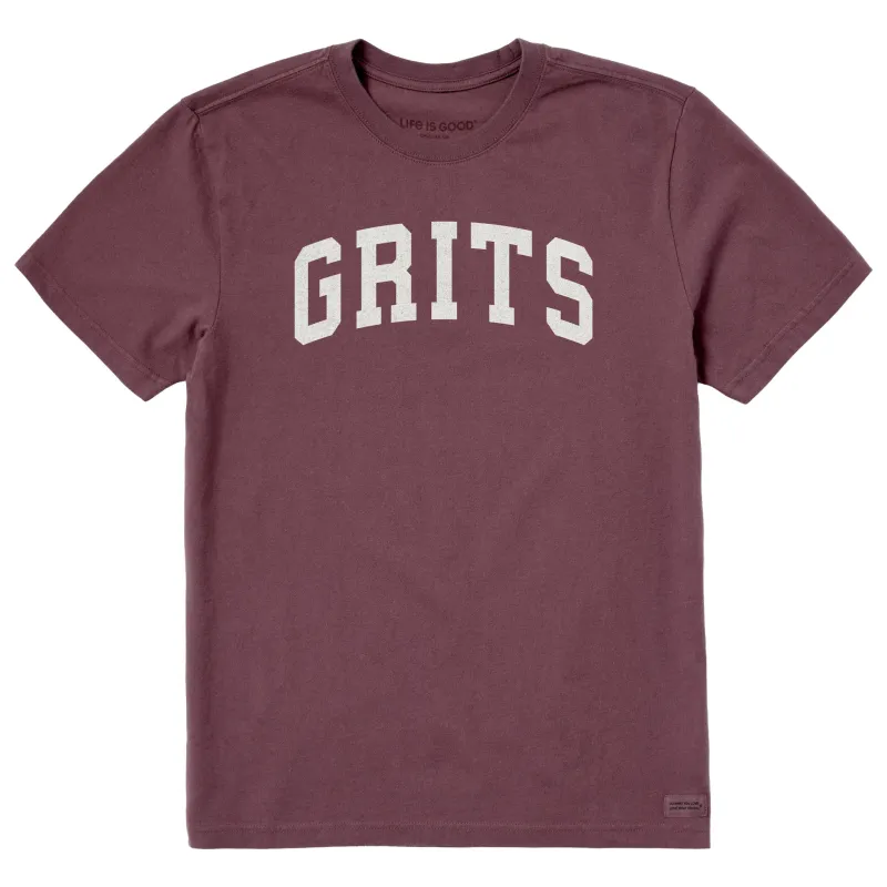 Men's Grits Arch Short Sleeve Crusher Tee sold by Life is Good
