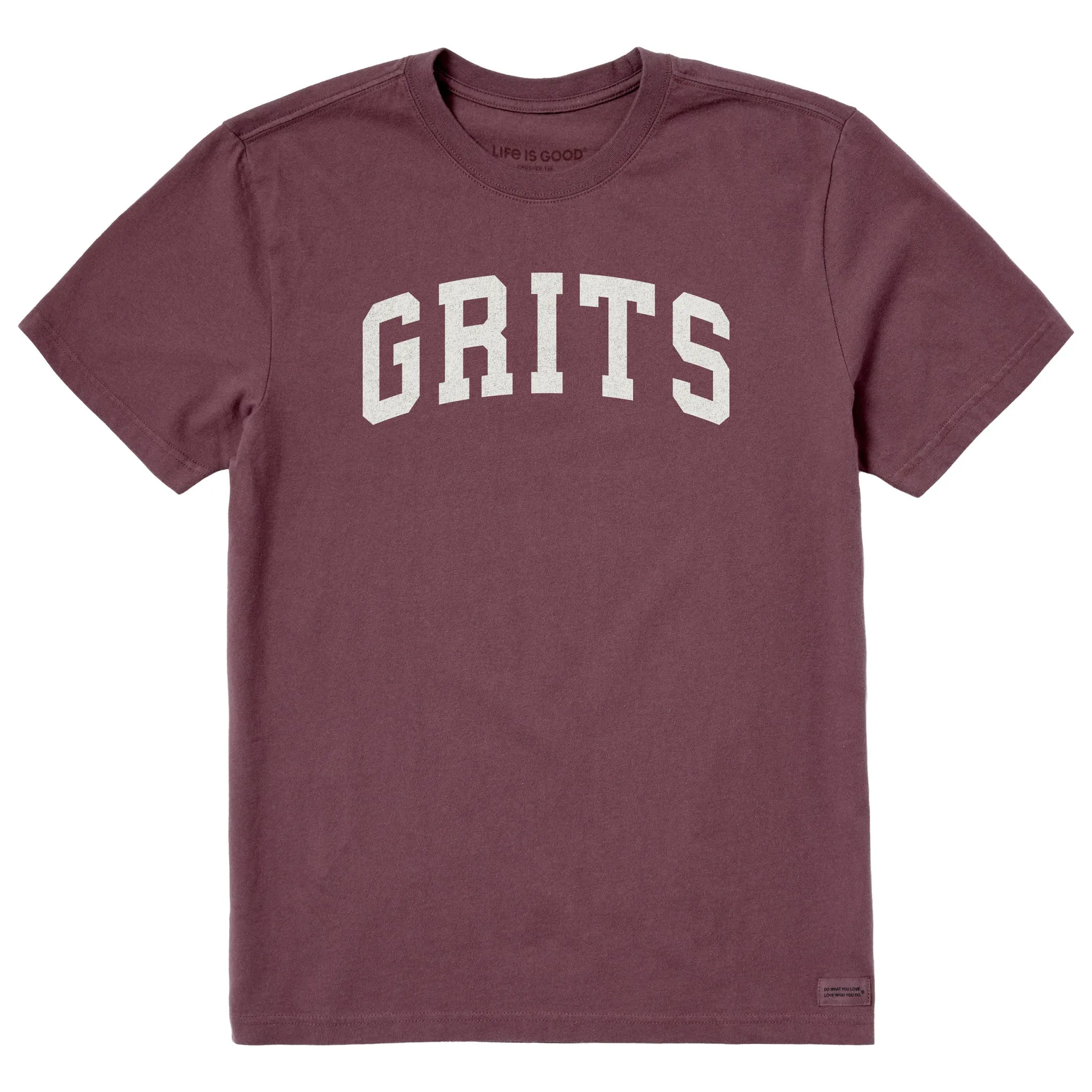 Men's Grits Arch Short Sleeve Crusher Tee sold by Life is Good