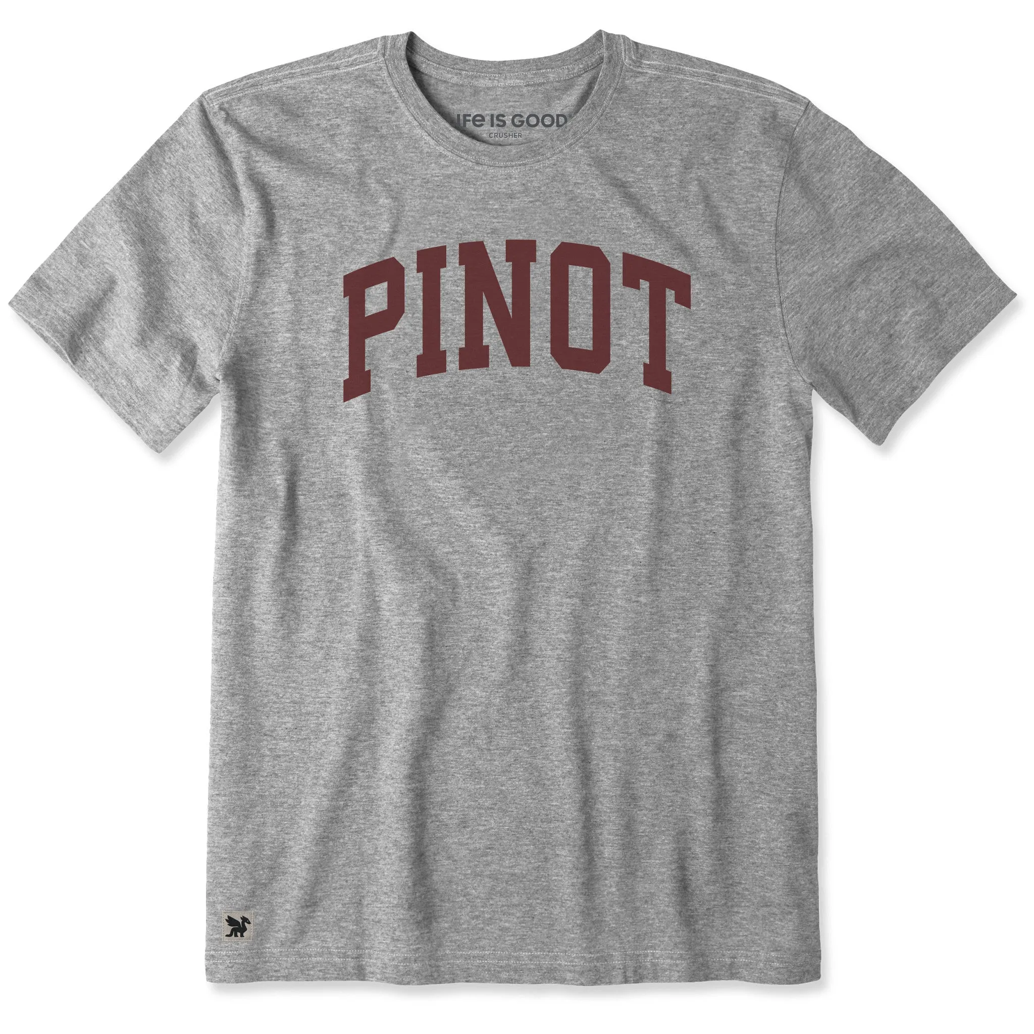Men's Pinot Arch Short Sleeve Crusher Tee sold by Life is Good
