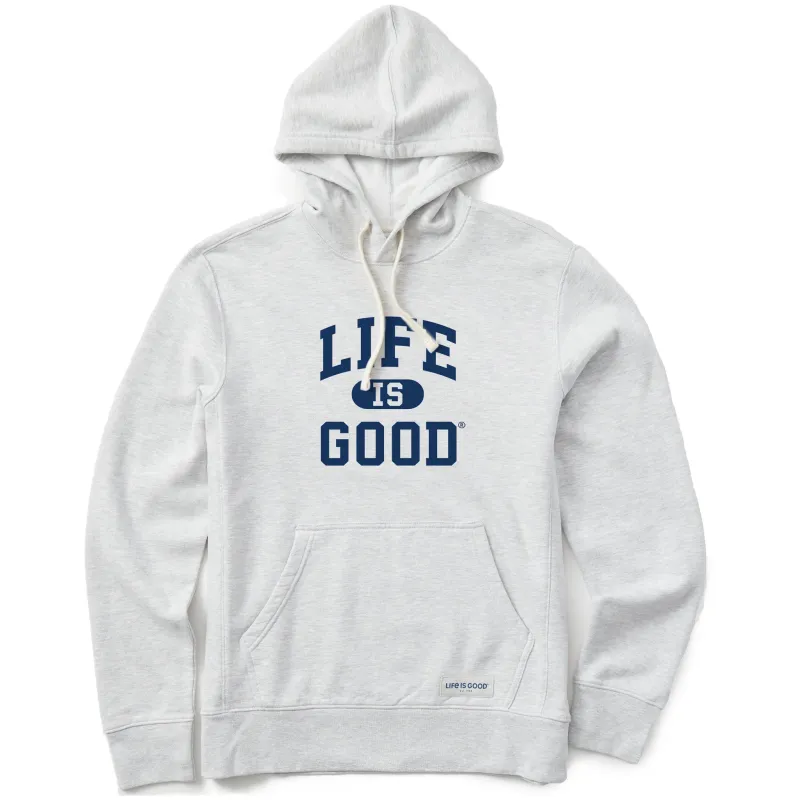 Men's Life is Good Arch Simply True Fleece Hoodie sold by Life is Good