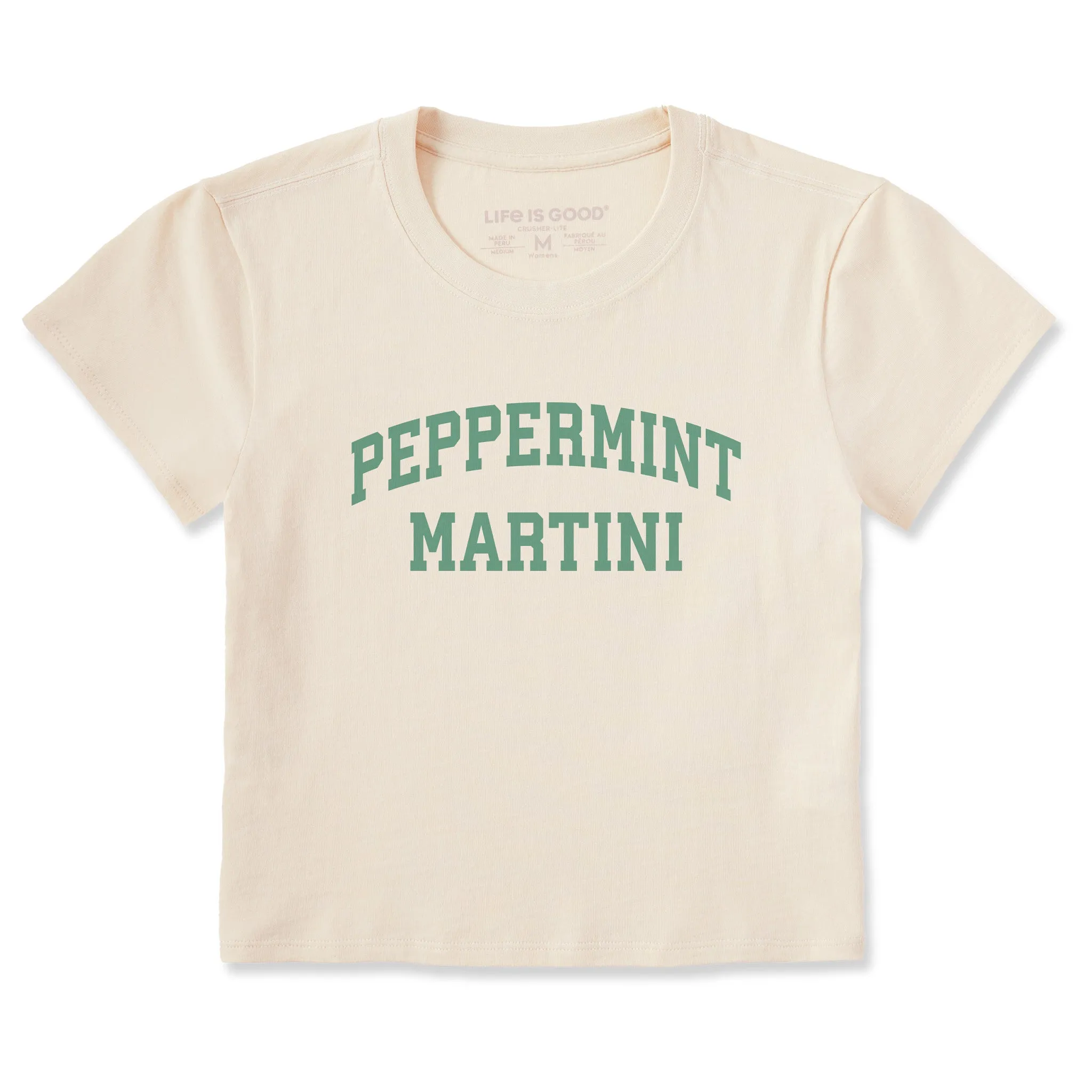 Women's Peppermint Martini Arch Crusher-LITE Shrunken Tee sold by Life is Good