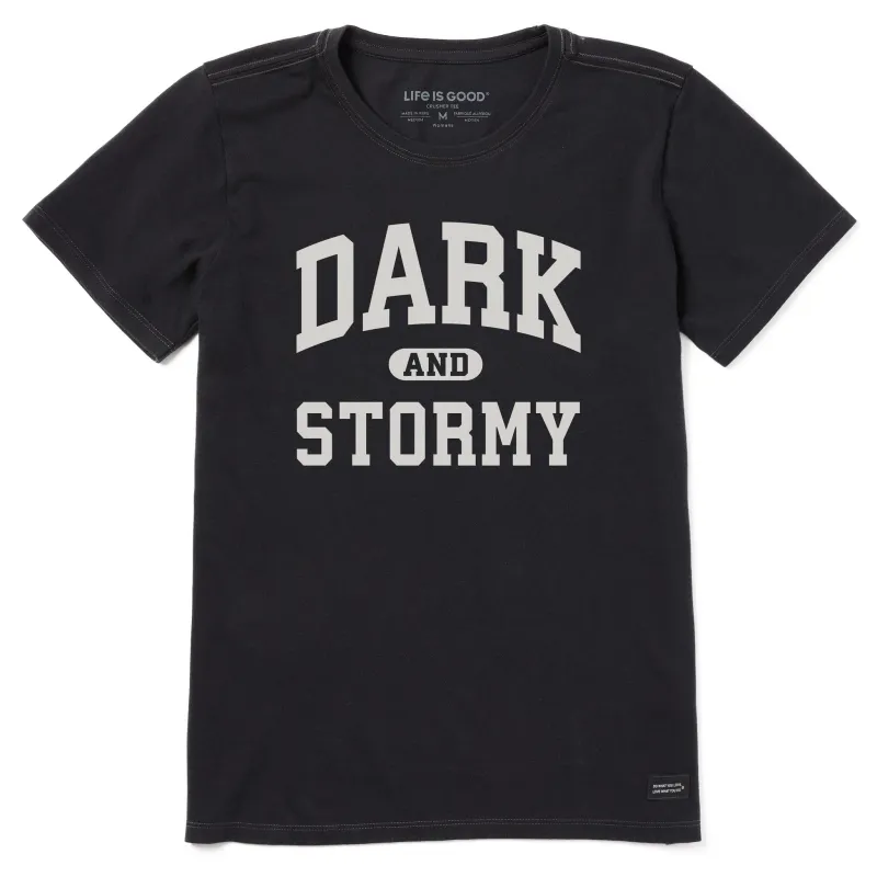 Women's Dark and Stormy Arch Short Sleeve Crusher Tee sold by Life is Good