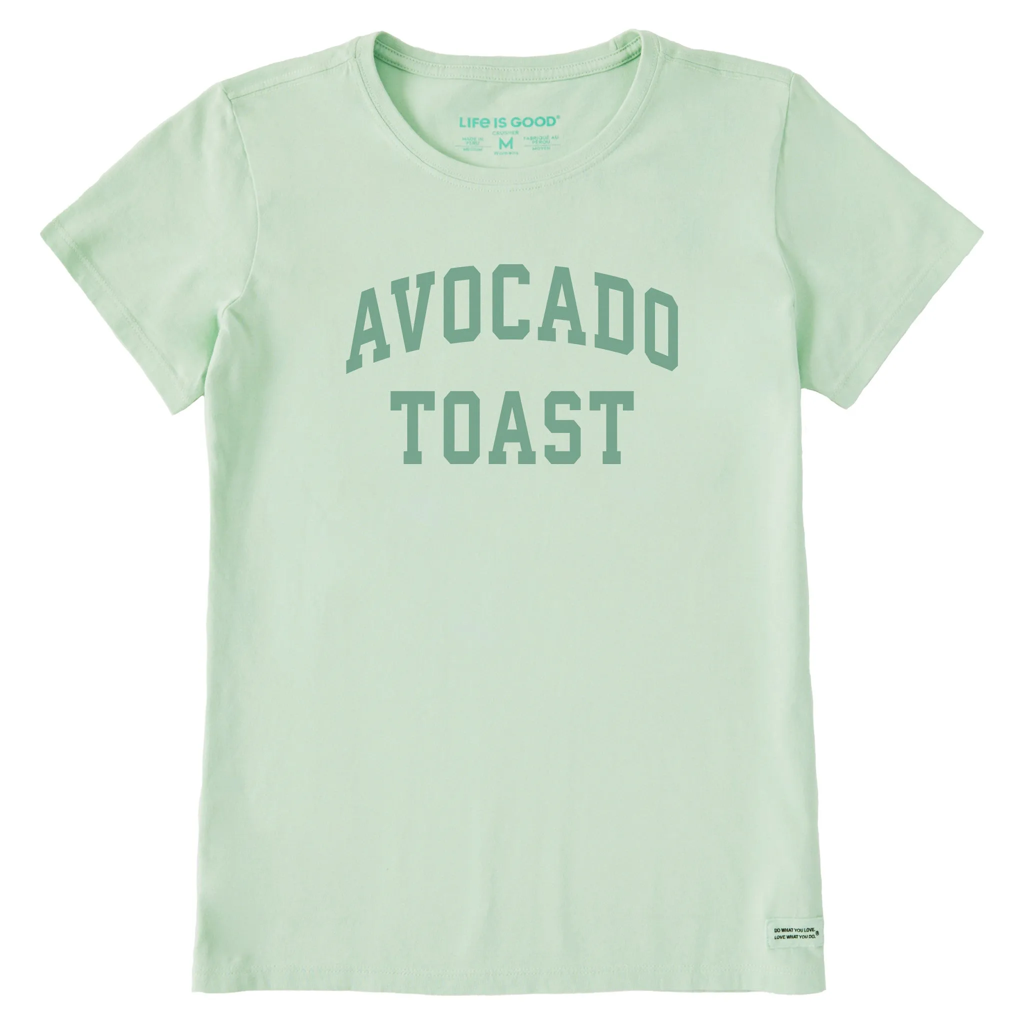 Women's Avocado Toast Arch Short Sleeve Crusher Tee sold by Life is Good