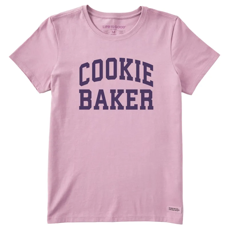 Women's Cookie Baker Arch Short Sleeve Crusher Tee sold by Life is Good