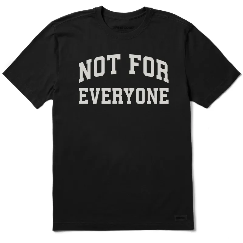 Men's Not for Everyone Arch Short Sleeve Crusher Tee sold by Life is Good