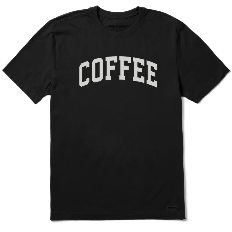Men's Coffee Arch Short Sleeve Crusher Tee sold by Life is Good