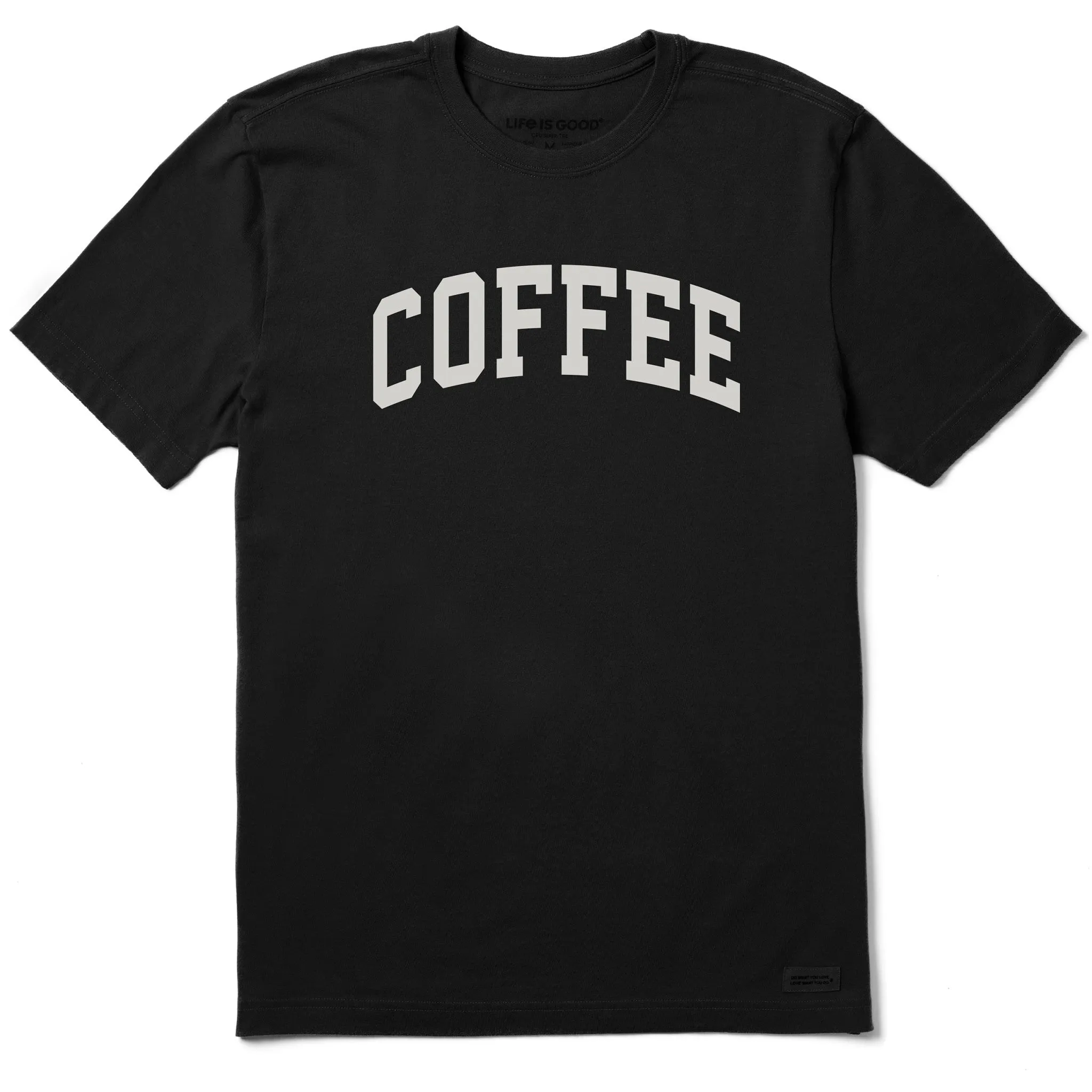 Men's Coffee Arch Short Sleeve Crusher Tee sold by Life is Good