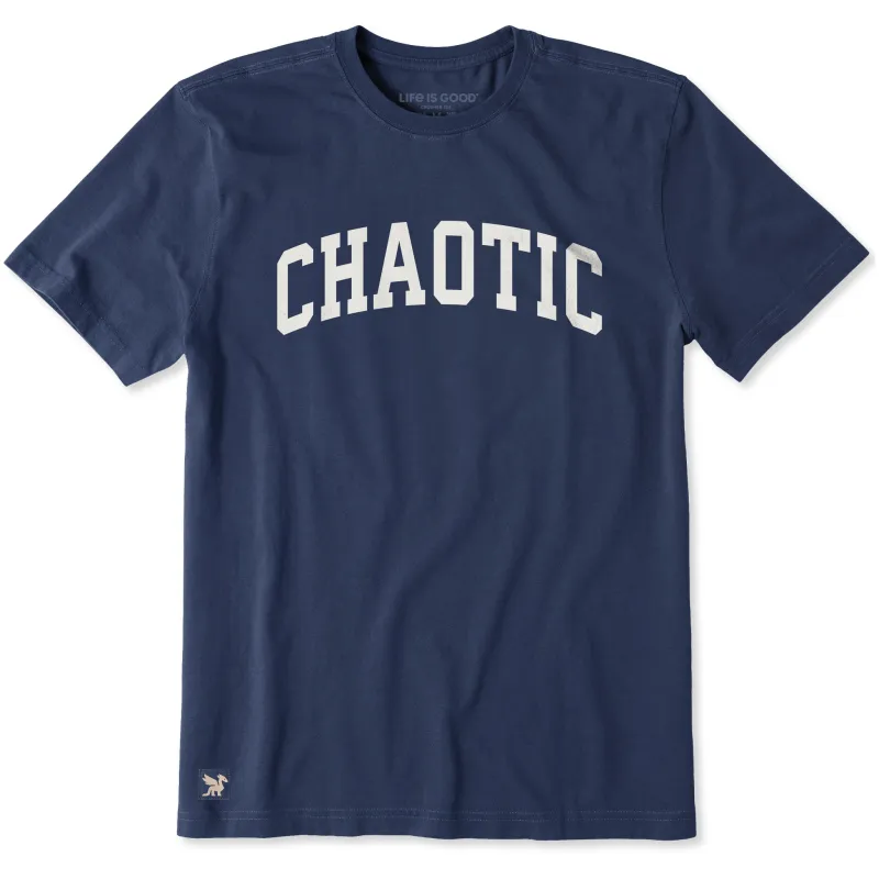 Men's Chaotic Arch Short Sleeve Crusher Tee sold by Life is Good