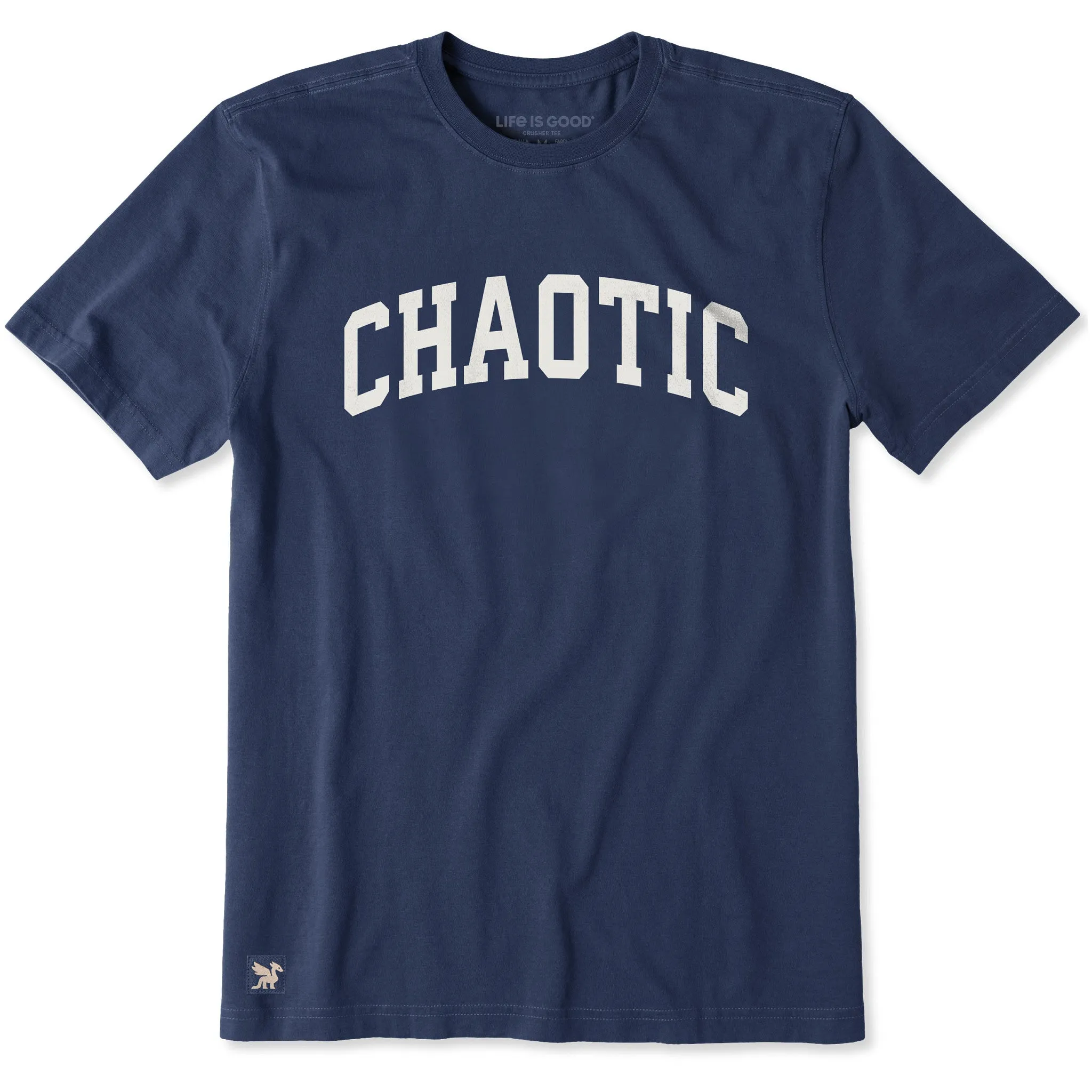 Men's Chaotic Arch Short Sleeve Crusher Tee sold by Life is Good