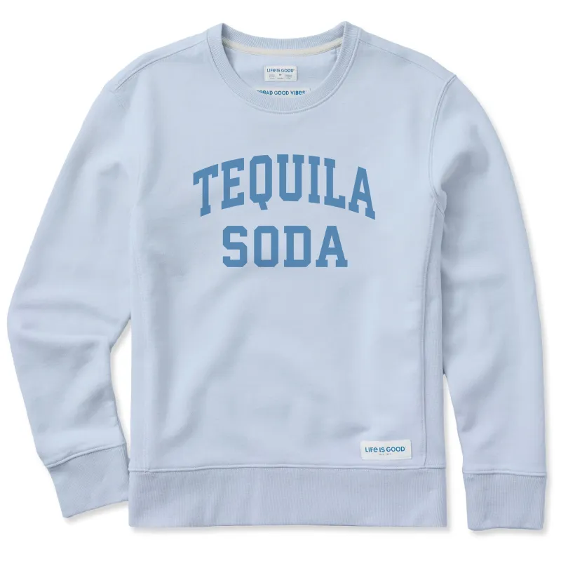 Women's Tequila Soda Arch Simply True Fleece Crew sold by Life is Good