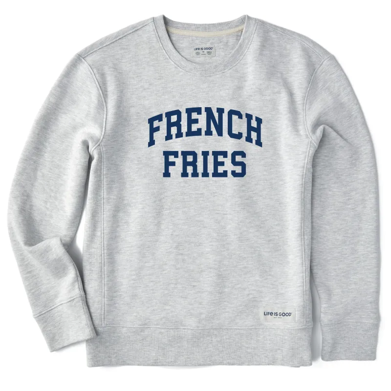 Women's French Fries Arch Simply True Fleece Crew sold by Life is Good